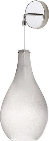 Applique-Contemporanea-Drop-Metallo-Cromo-Vetro-Grigio-1-Luce-E14