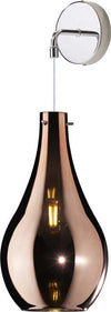 Applique-Contemporanea-Drop-Metallo-Cromo-Vetro-Rame-1-Luce-E14