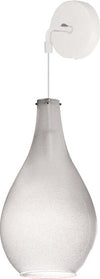Applique-Contemporanea-Drop-Metallo-Grigio-Vetro-1-Luce-E14