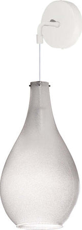 Applique-Contemporanea-Drop-Metallo-Grigio-Vetro-1-Luce-E14
