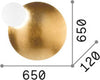 Applique-Contemporanea-Eclissi-Metallo-Oro-Led-30W-3000K-Luce-Calda