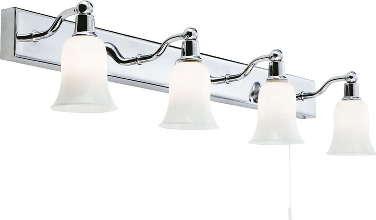 Applique-Contemporanea-Ecuador-Acciaio-Cromo-Vetro-4-Luci-G9