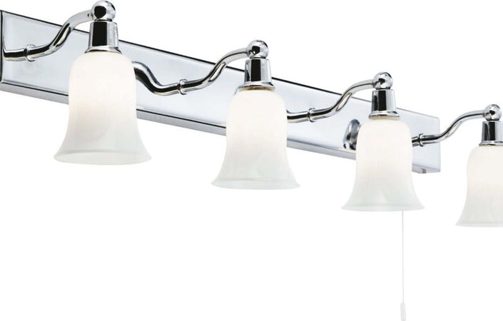 Applique-Contemporanea-Ecuador-Acciaio-Cromo-Vetro-4-Luci-G9