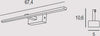 Applique-Contemporanea-Elegance-Metallo-Cromo-Grigio-Led-16W