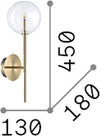 Applique-Contemporanea-Equinoxe-Metallo-Ottone-1-Luce-2W-3000K-Luce-Calda