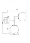Applique-Contemporanea-Erich-Struttura-In-Metallo-Nichel-2-Luci