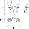 Applique-Contemporanea-Eva-In-Plastica-Blu-E-Alluminio-2-Luci