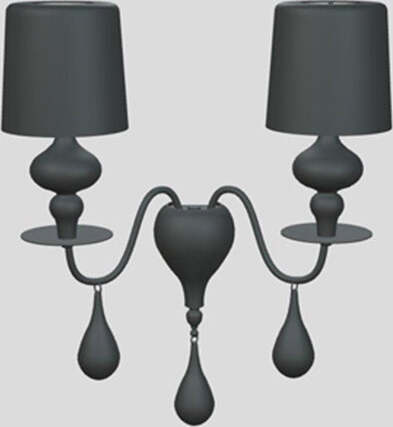 Applique-Contemporanea-Eva-In-Plastica-Grigio-E-Alluminio-2-Luci