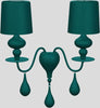 Applique-Contemporanea-Eva-In-Plastica-Verde-E-Alluminio-2-Luci