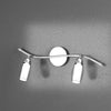Applique-Contemporanea-Feeling-Net-Metallo-Cromo-Vetro-Trasparente-2-Luci-G9