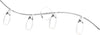 Applique-Contemporanea-Feeling-Net-Metallo-Cromo-Vetro-Trasparente-4-Luci-G9