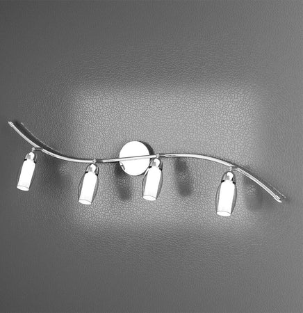 Applique-Contemporanea-Feeling-Net-Metallo-Cromo-Vetro-Trasparente-4-Luci-G9