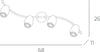 Applique-Contemporanea-Feeling-Net-Metallo-Cromo-Vetro-Trasparente-4-Luci-G9