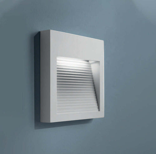 Applique-Contemporanea-Flat-Metallo-Bianco-Led-6W