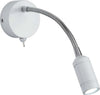 Applique-Contemporanea-Flexy-Acciaio-Bianco-Cromo-Led-0,75W-3000K