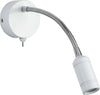 Applique-Contemporanea-Flexy-Acciaio-Bianco-Cromo-Led-0,75W-3000K