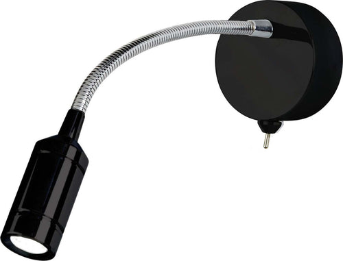 Applique-Contemporanea-Flexy-Acciaio-Nero-Led-0,75W