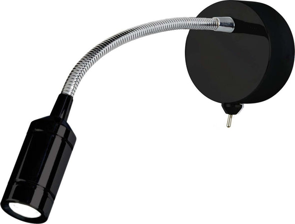 Applique-Contemporanea-Flexy-Acciaio-Nero-Led-0,75W
