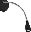 Applique-Contemporanea-Flexy-Acciaio-Nero-Vetro-Led-0,8W-6500K