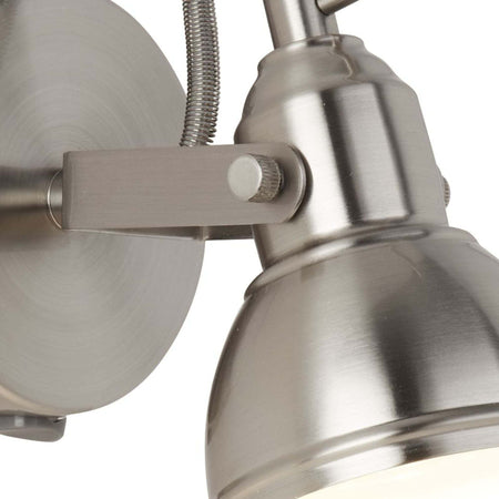 Applique-Contemporanea-Focus-Spotlight-Acciaio-Argento-Bianco-1-Luce-Gu10