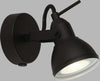 Applique-Contemporanea-Focus-Spotlight-Acciaio-Bianco-Nero-1-Luce-Gu10