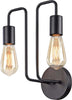 Applique-Contemporanea-Gilbert-Metallo-Nero-2-Luci