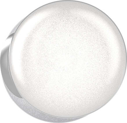 Applique-Contemporanea-Glitter-Metallo-Cromo-Vetro-Soffiato-Trasp-1-Luce-E14