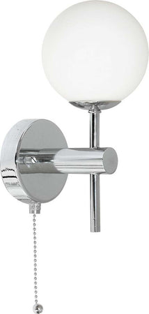 Applique-Contemporanea-Globale-Acciaio-Cromo-Vetro-Bianco-1-Luce-G9