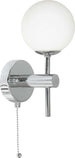 Applique-Contemporanea-Globale-Acciaio-Cromo-Vetro-Bianco-1-Luce-G9