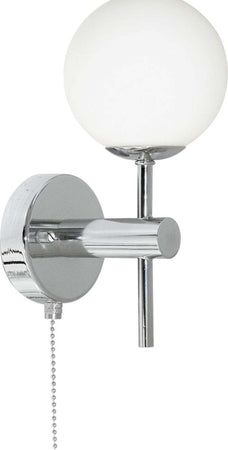 Applique-Contemporanea-Globale-Acciaio-Cromo-Vetro-Bianco-1-Luce-G9