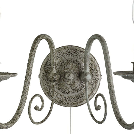 Applique-Contemporanea-Greythorne-Acciaio-Grigio-2-Luci-E14