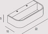 Applique-Contemporanea-Handles-Metallo-Foglia-Oro-Led-12W