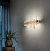 Applique-Contemporanea-Honicè-Metallo-Oro-E-Onice-Led-5,8W