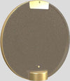 Applique-Contemporanea-Horo-Metallo-Ottone-Vetro-Fumè-Led-14,4W