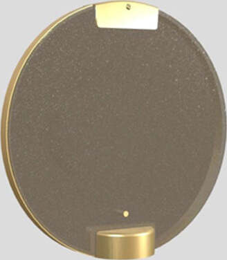 Applique-Contemporanea-Horo-Metallo-Ottone-Vetro-Fumè-Led-14,4W