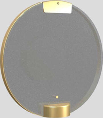 Applique-Contemporanea-Horo-Metallo-Ottone-Vetro-Trasparente-Led-14,4W