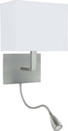 Applique-Contemporanea-Hotel-Acciaio-Cromo-Tessuto-2-Luci-E27-Led