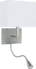 Applique-Contemporanea-Hotel-Acciaio-Cromo-Tessuto-2-Luci-E27-Led
