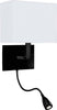 Applique-Contemporanea-Hotel-Acciaio-Nero-Tessuto-1-Luce-E27