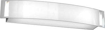 Applique-Contemporanea-Hut-Metallo-Cromo-Vetro-Extrachiaro-Satinato-2-Luci-E14