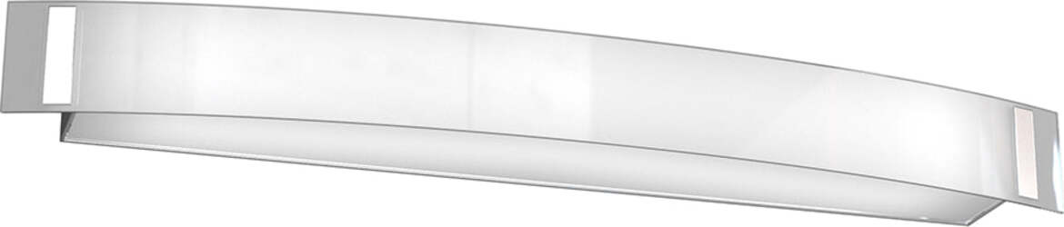 Applique-Contemporanea-Hut-Metallo-Cromo-Vetro-Extrachiaro-Satinato-3-Luci-E14