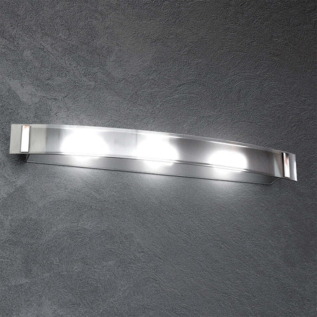 Applique-Contemporanea-Hut-Metallo-Cromo-Vetro-Extrachiaro-Satinato-3-Luci-E14