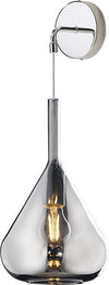 Applique-Contemporanea-Kona-Metallo-Cromo-Vetro-Fumè-1-Luce-E27