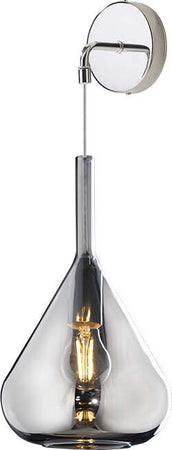 Applique-Contemporanea-Kona-Metallo-Cromo-Vetro-Fumè-1-Luce-E27