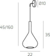 Applique-Contemporanea-Kona-Metallo-Cromo-Vetro-Trasparente-1-Luce-E27