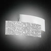 Applique-Contemporanea-Lara-Metallo-Cromo-E-Vetro-Foglia-Argento-2-Luci-E14