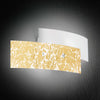 Applique-Contemporanea-Lara-Metallo-Cromo-E-Vetro-Foglia-Oro-2-Luci-E14