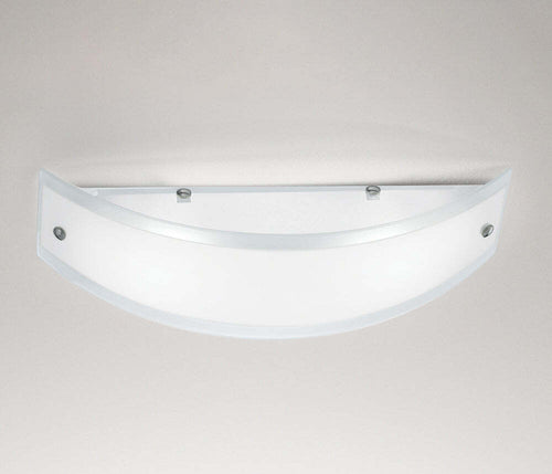 Applique-Contemporanea-Lecce-Metallo-Cromo-Vetro-Serigrafato-Bianco-1-Luce-27Cm