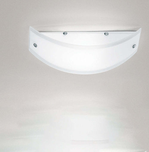 Applique-Contemporanea-Lecce-Metallo-Cromo-Vetro-Serigrafato-Bianco-1-Luce-35Cm