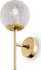 Applique-Contemporanea-Ligero-Metallo-Ottone-1-Luce-Diffusore-In-Vetro-Bianco